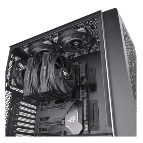 THERMALTAKE TOUGHAIR 710 BLACK CPU COOLER DISSIPATORE DOPPIA VENTOLA DA 140mm 1.400rpm 140 x 140 x 25 BLACK